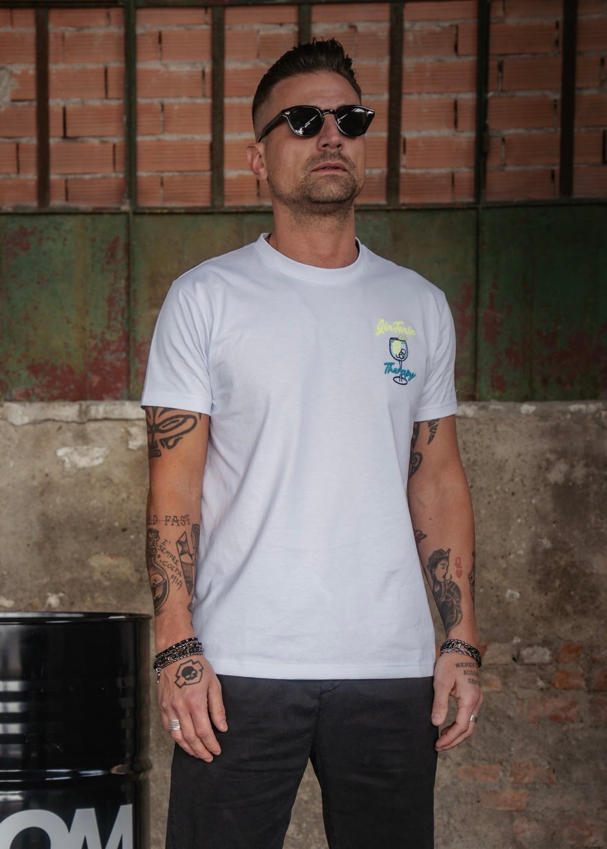 T-SHIRT BIANCA GIN TONIC THERAPY