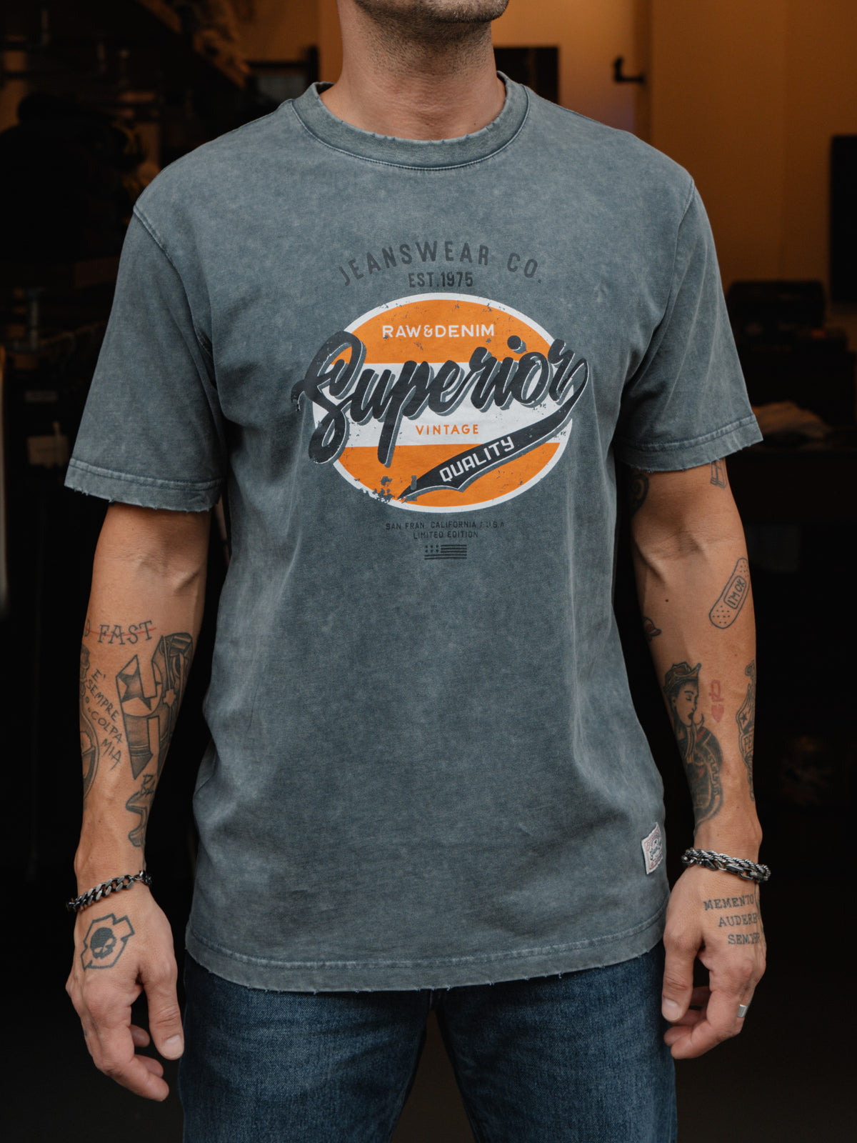 T-SHIRT STONE WASHED