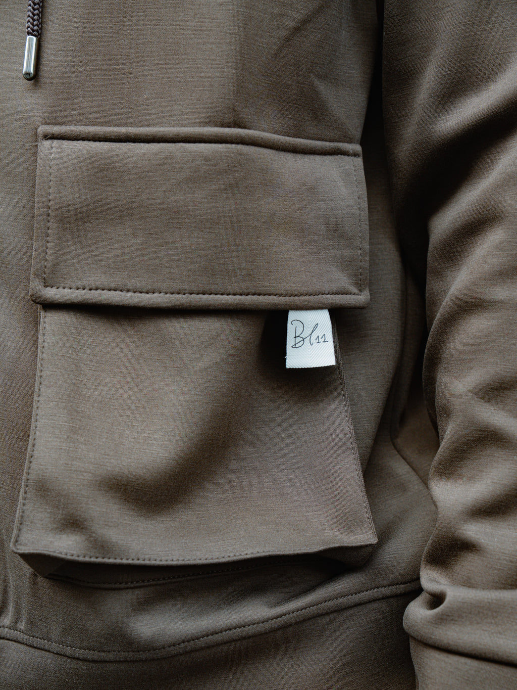 FELPA CAPPUCCIO CON ZIP BL11