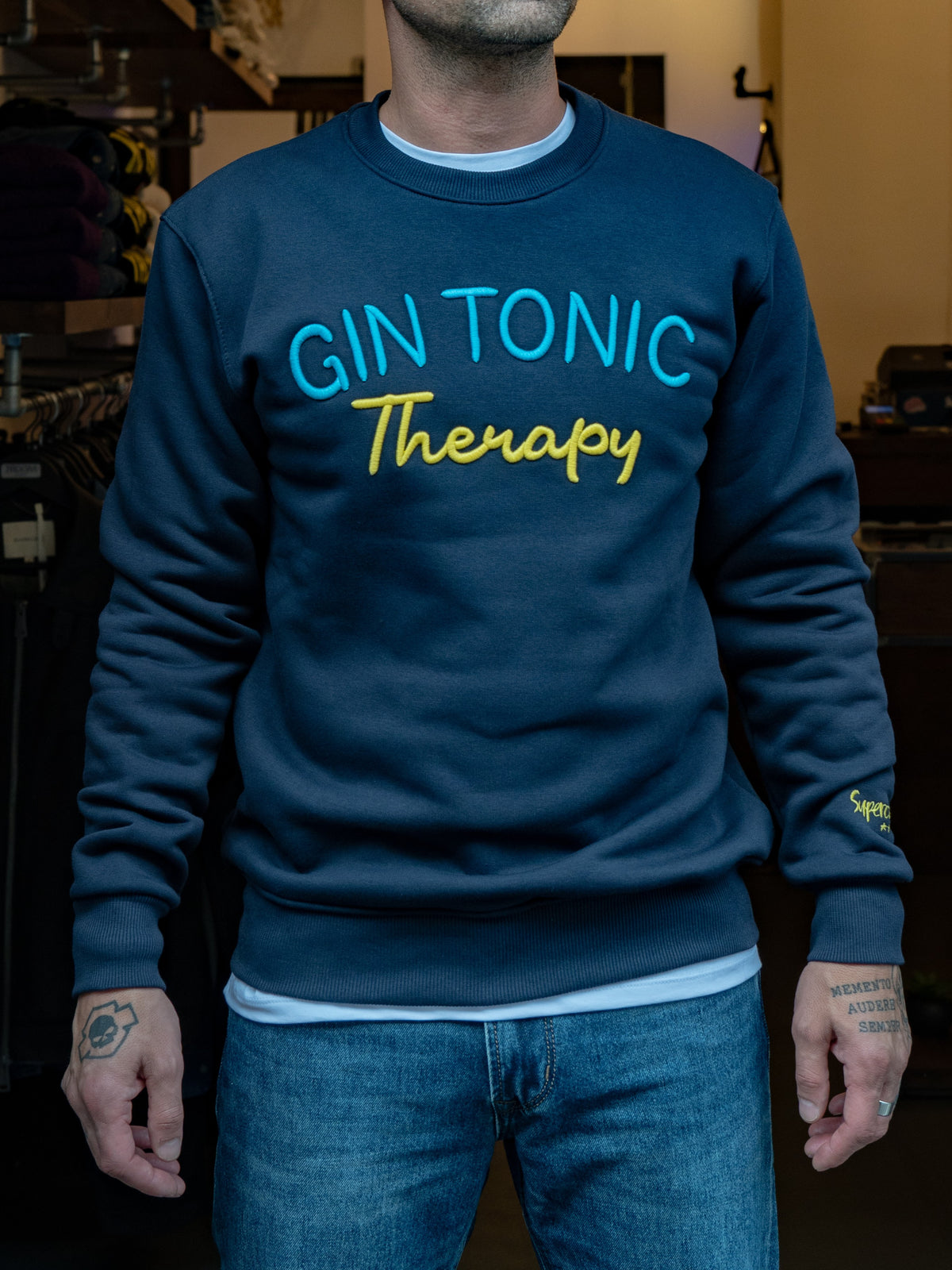 FELPA GIROCOLLO GIN TONIC THERAPY