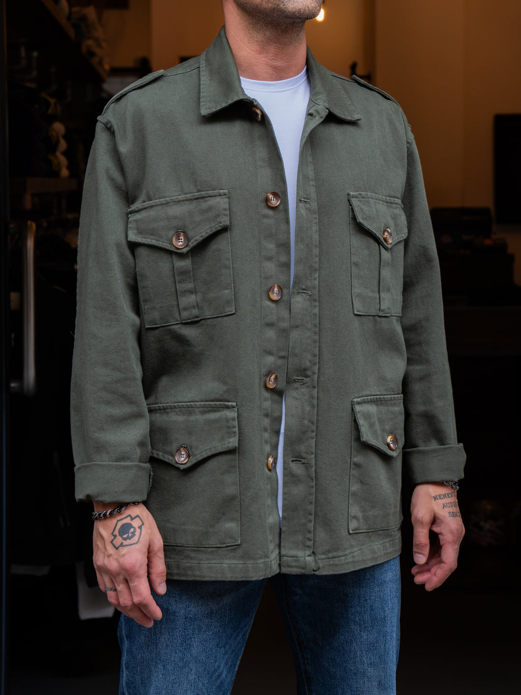 OVERSHIRT MILITARE GEISHA J81