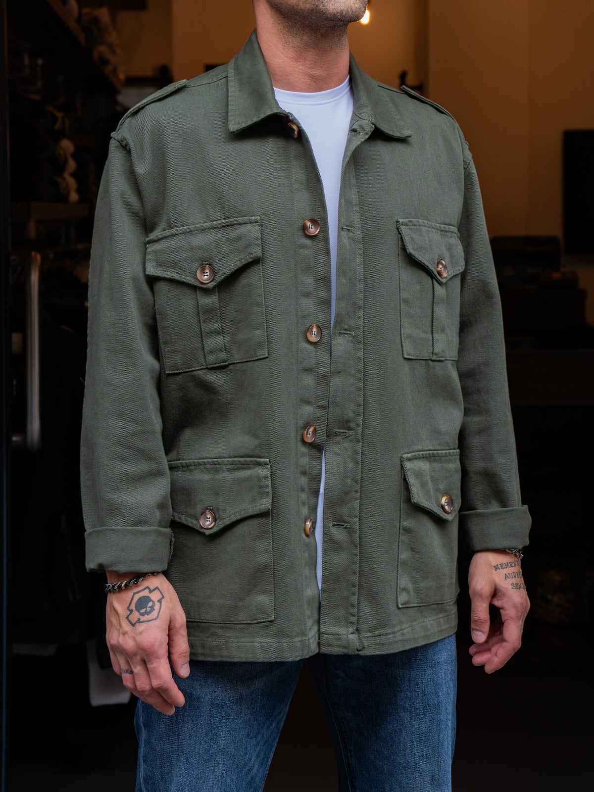 OVERSHIRT MILITARE GEISHA J81