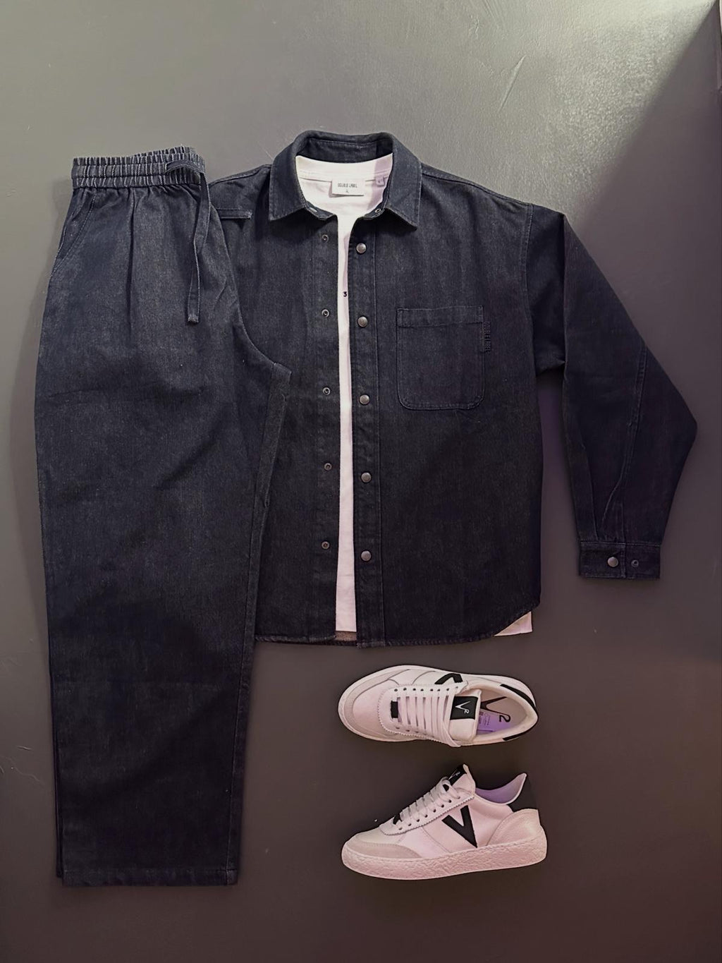 COMPLETO DENIM DOUBLE LABEL