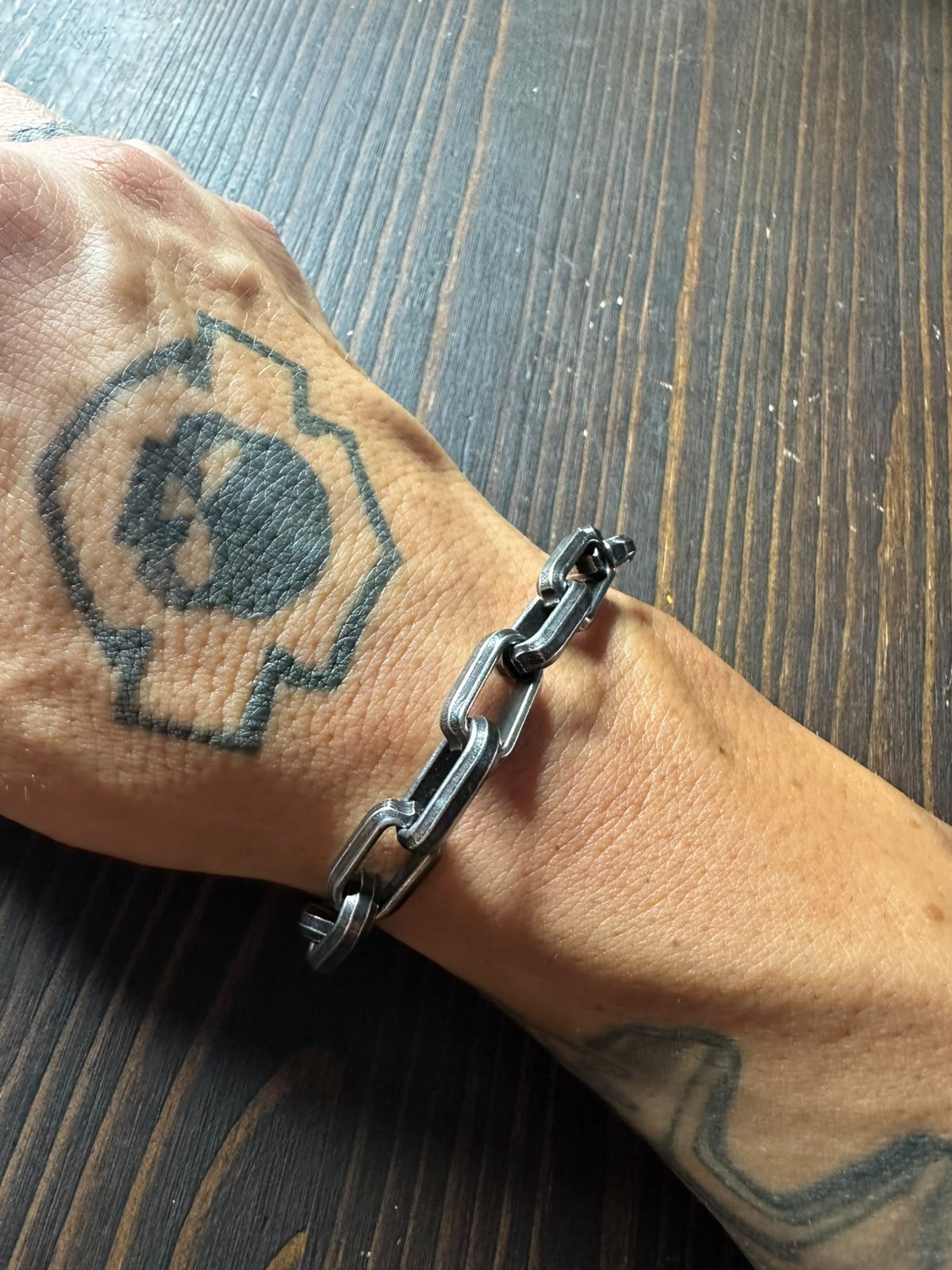 PHOENIX BRACCIALE CATENA ACCIAIO