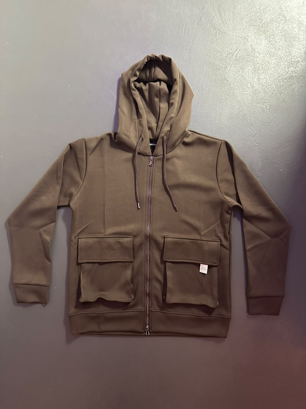 FELPA CAPPUCCIO CON ZIP BL11