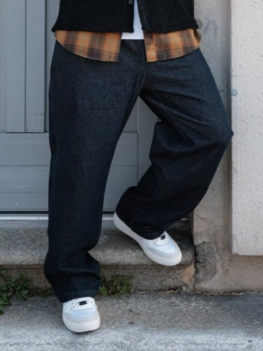 PANTALONE DENIM BAGGY DOUBLE LABLE